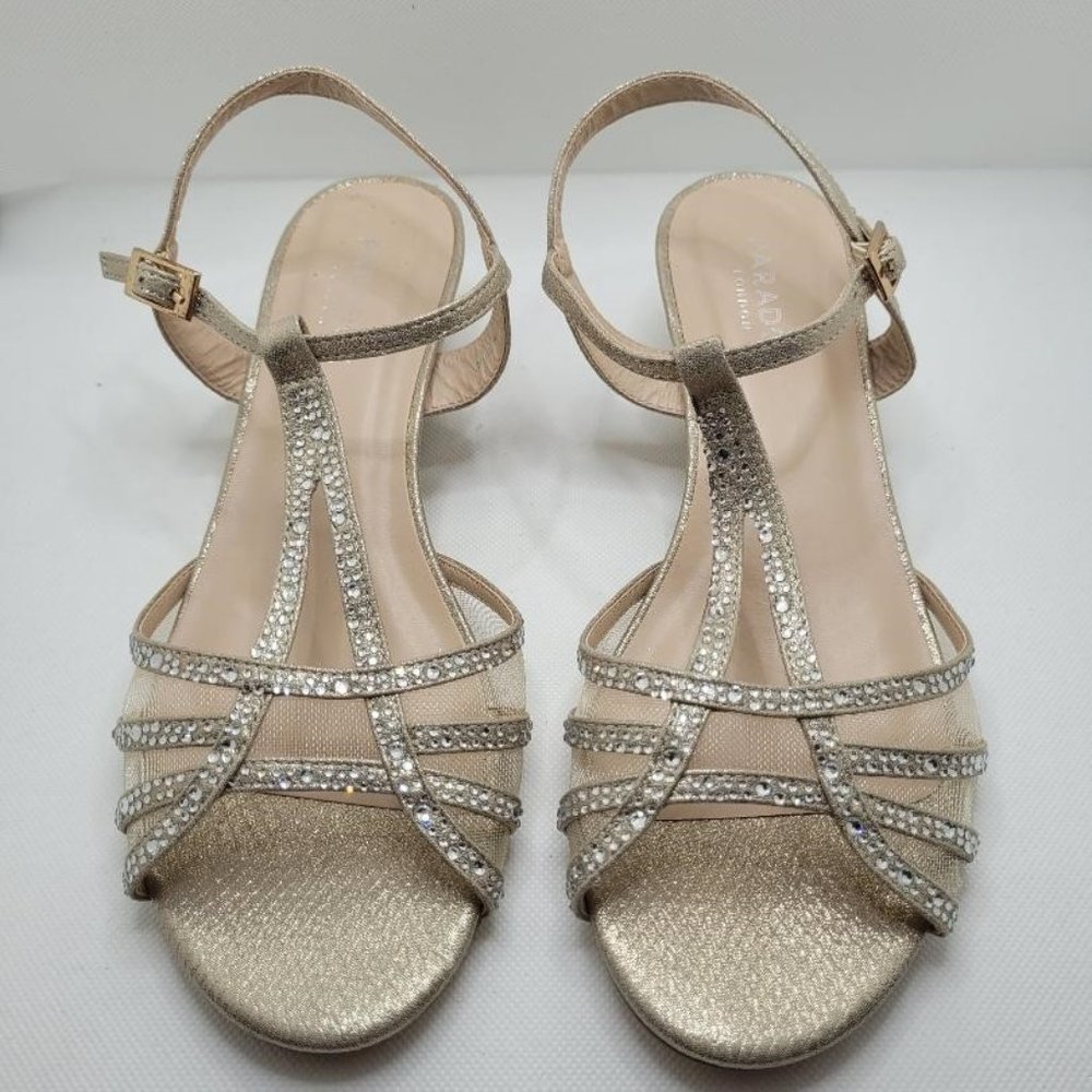 NEW Paradox London Jilly Strappy Sandals, Women's Size 8 M, Champagne
